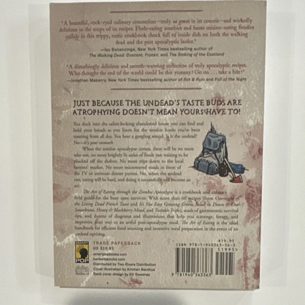 The Art of Eating Through the Zombie Apocalypse Paperback Lauren Wilson Cookbook